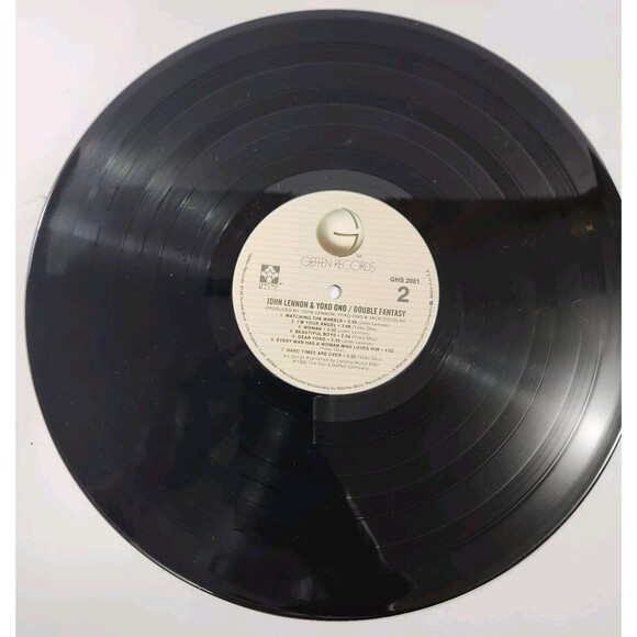 JOHN LENNON "Double Fantasy" Vinyl Record LP Geffen Records G+ 1980 - Picture 7 of 9